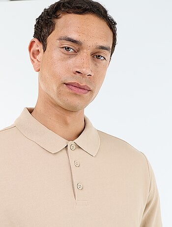 Polo en piqué de coton