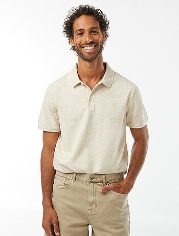 Polo en piqué de coton