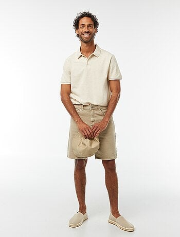 Polo en piqué de coton