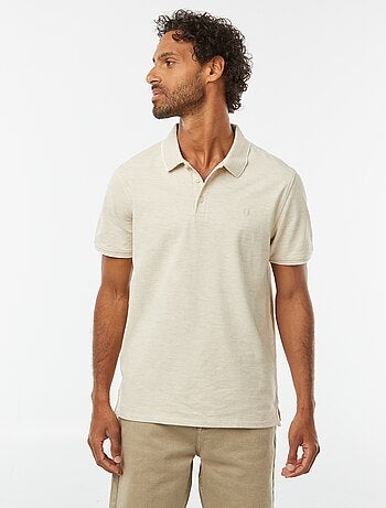 Polo en piqué de coton