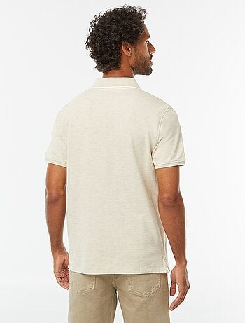 Polo en piqué de coton