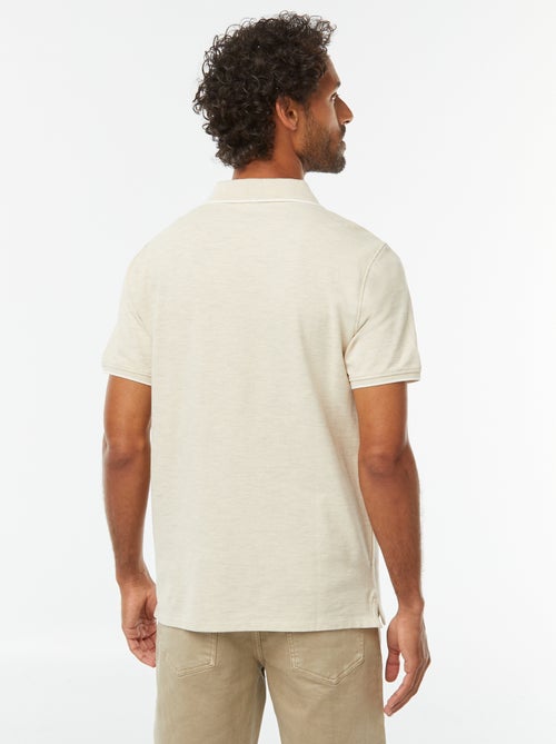 Polo en piqué  de coton - Kiabi