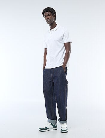 Polo en piqué de coton