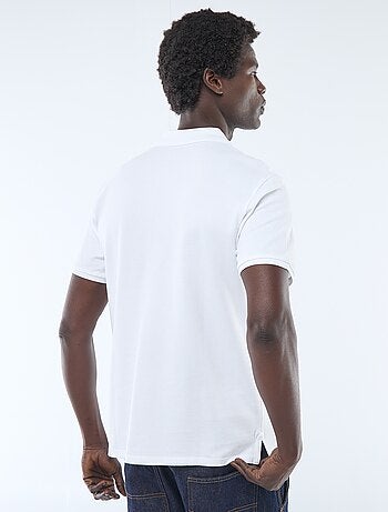 Polo en piqué de coton