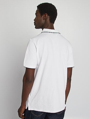 Polo en piqué de coton