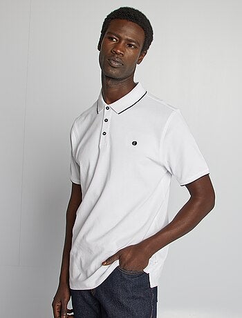 Polo en piqué de coton