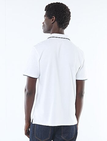 Polo en piqué de coton