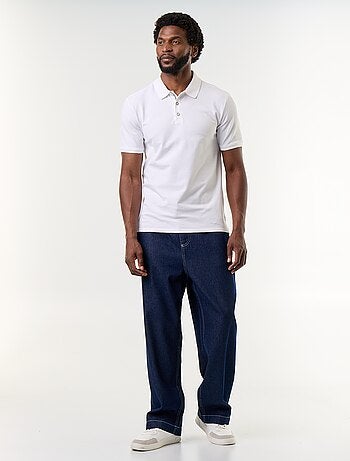 Polo en piqué de coton