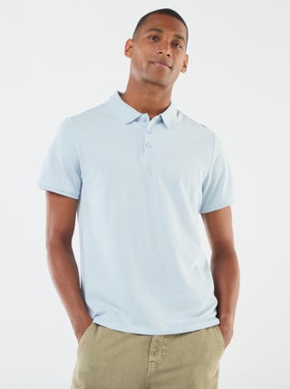 Polo en piqué de coton