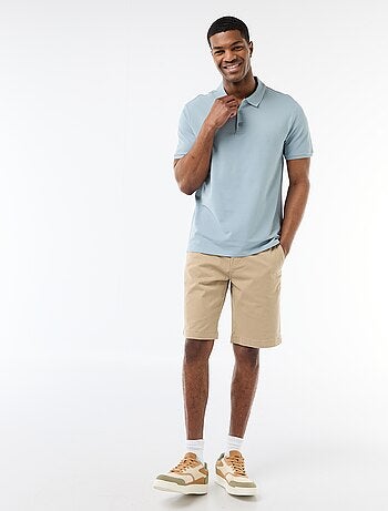 Polo en piqué de coton