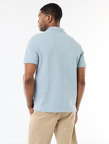 Polo en piqué de coton