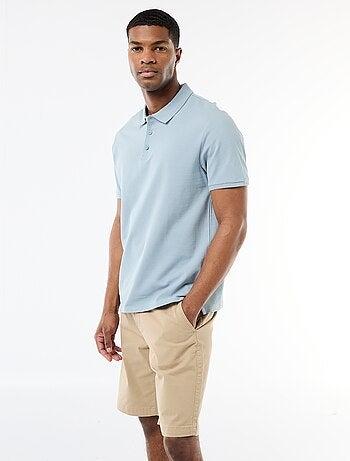 Polo en piqué de coton