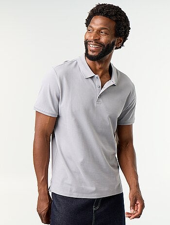 Polo à manches courtes homme en maille piquée uni