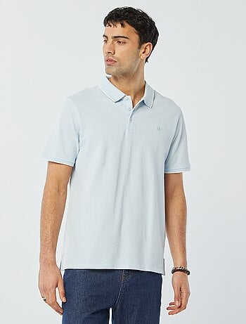 Polo en piqué de coton