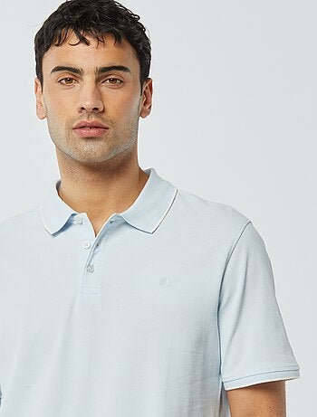 Polo en piqué de coton