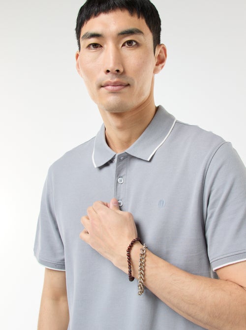 Polo en piqué  de coton - Kiabi