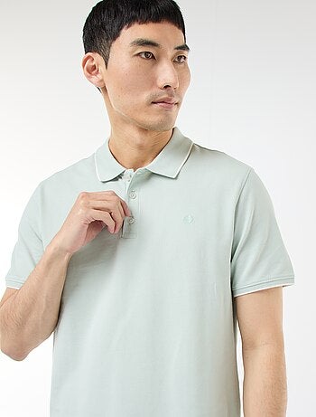 Polo en piqué de coton
