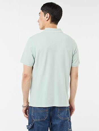 Polo en piqué de coton