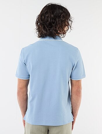 Polo en coton uni homme