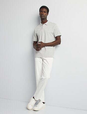 Polo en piqué de coton