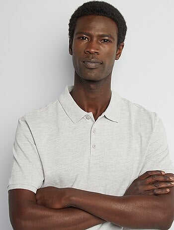 Polo en piqué de coton