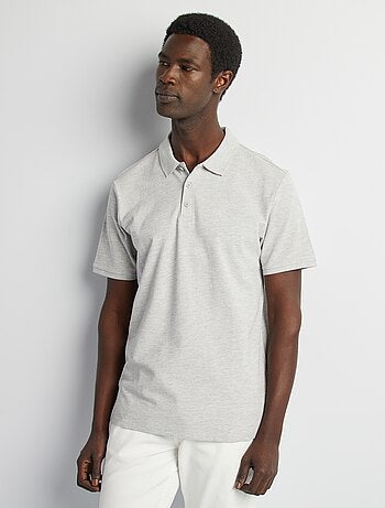 Polo en piqué de coton
