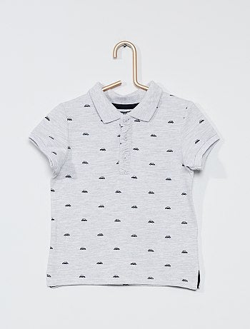 Polo en piqué de coton
