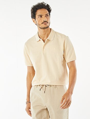 Polo en piqué de coton