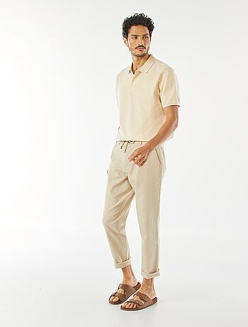 Polo en piqué de coton