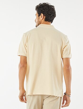 Polo en piqué de coton