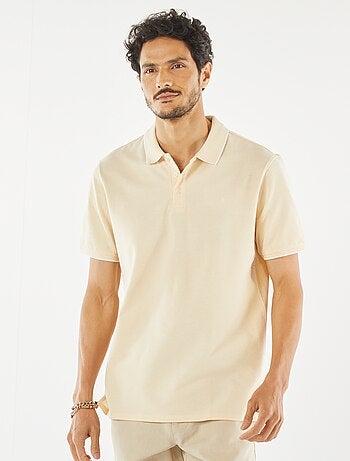 Polo en piqué de coton
