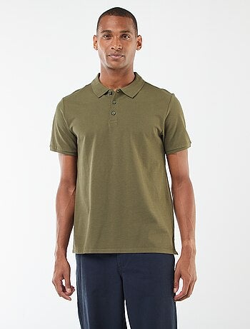 Polo en piqué de coton