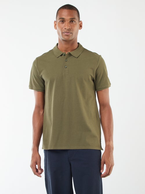 Polo en piqué de coton - Kiabi