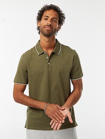 Polo en piqué de coton