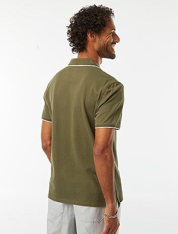 Polo en piqué de coton