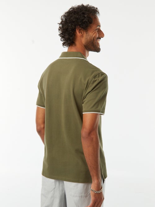 Polo en piqué  de coton - Kiabi