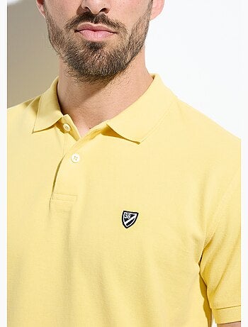 Polo en piqué de coton manches courtes