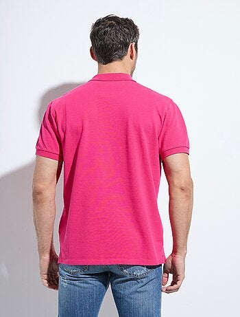 Polo en piqué de coton manches courtes