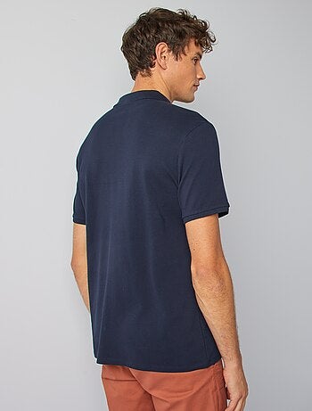 Polo en piqué de coton