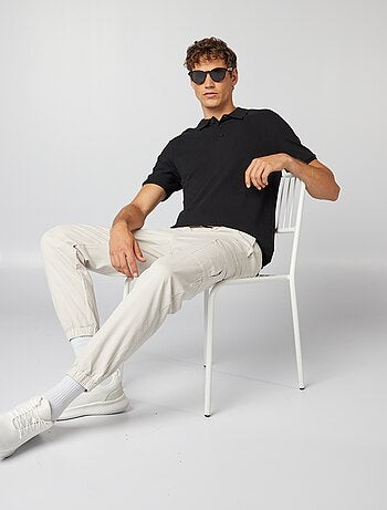 Polo en piqué de coton
