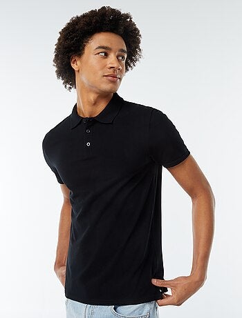 Polo en piqué de coton
