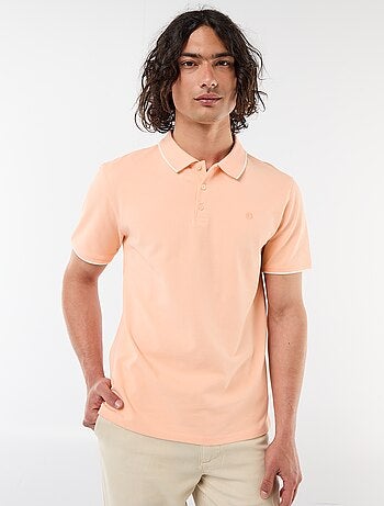 Polo en coton uni homme