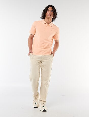 Polo en coton uni homme