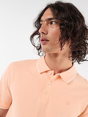 Polo en coton uni homme