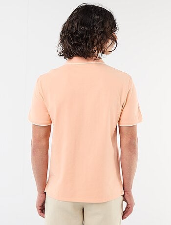 Polo en coton uni homme