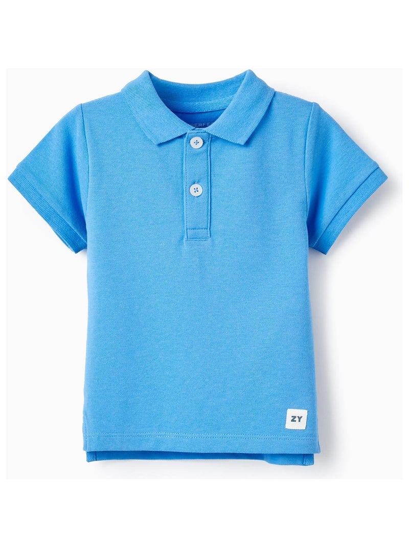 Polo en Piqué de Coton pour Bébé Garçon manches courtes EXPLORING AUSTRALIA Bleu - Kiabi