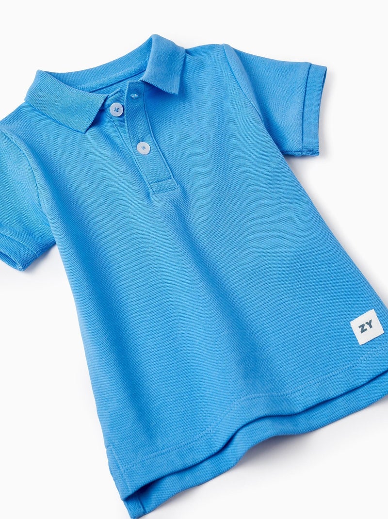 Polo en Piqué de Coton pour Bébé Garçon manches courtes EXPLORING AUSTRALIA Bleu - Kiabi