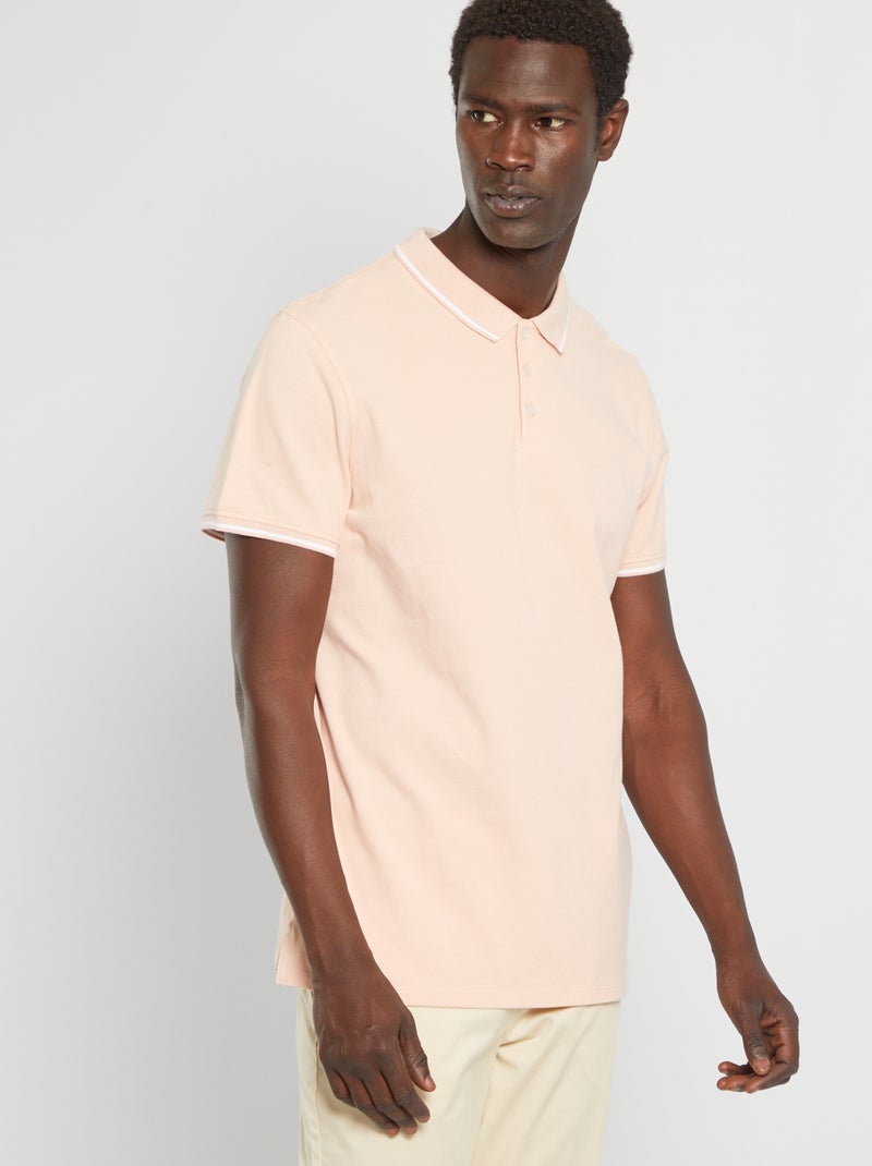 Polo en piqué de coton Rose - Kiabi