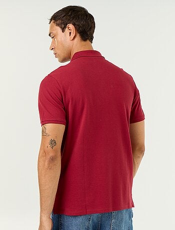 Polo à manches courtes homme en maille piquée uni