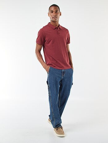 Polo en piqué de coton